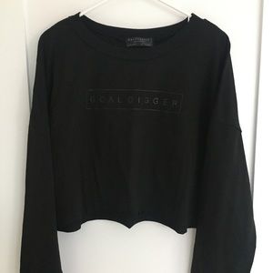 “Goal-digger” Cropped Sweatshirt